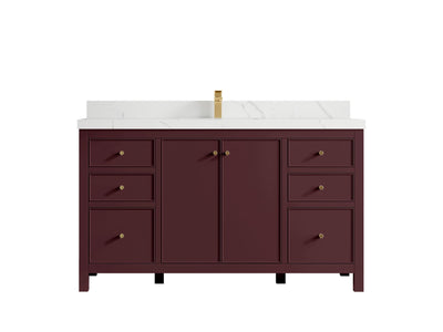 Chicago 60 in. W x 22 in. D Single Sink Bathroom Vanity