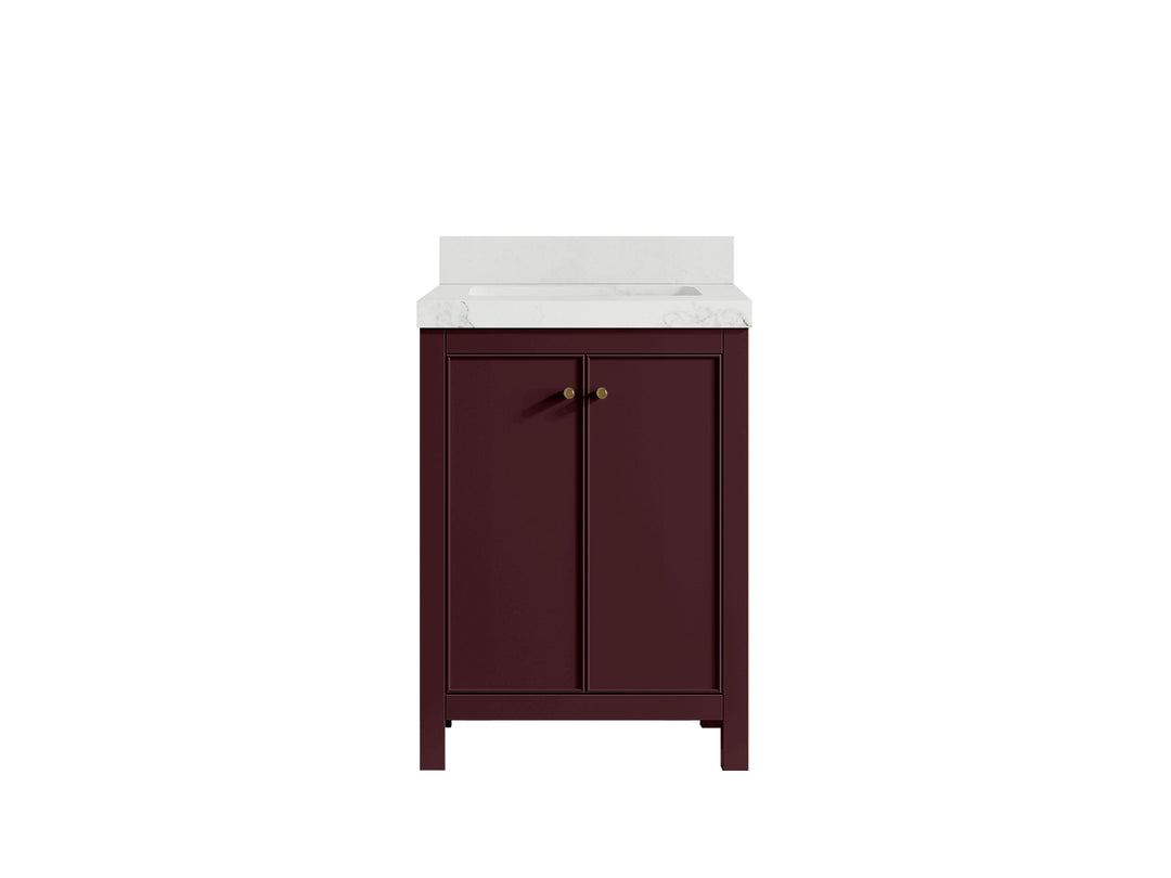 Chicago 24 in. W x 22 in. D Single Sink Bathroom Vanity | 
              
                Burgundy
                
                  
             - CHI_BGD_VL_GL_24 - photo №32