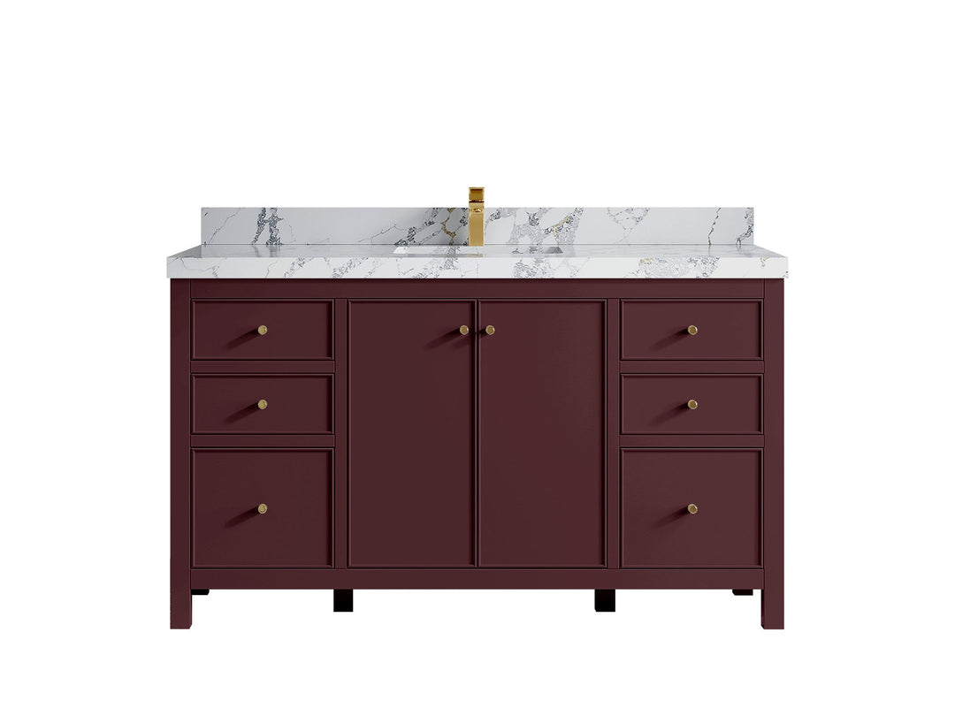 Chicago 60 in. W x 22 in. D Single Sink Bathroom Vanity