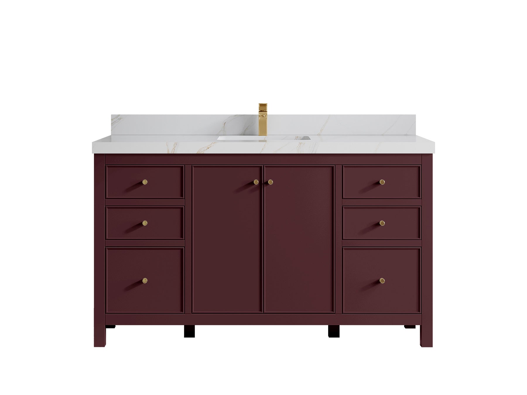 Chicago 60 in. W x 22 in. D Single Sink Bathroom Vanity