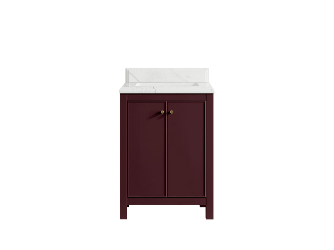 Chicago 24 in. W x 22 in. D Single Sink Bathroom Vanity | 
              
                Burgundy
                
                  
             - CHI_BGD_VL_GL_24 - photo №42