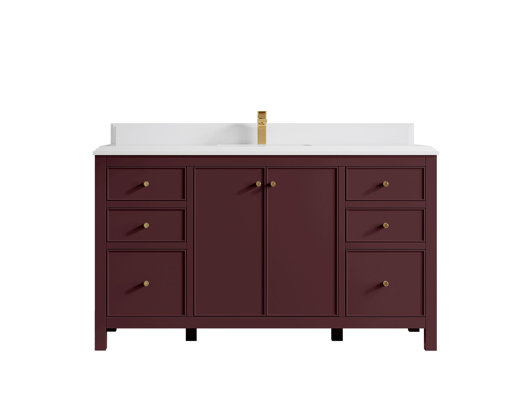 Chicago 60 in. W x 22 in. D Single Sink Bathroom Vanity