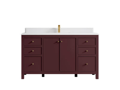 Chicago 60 in. W x 22 in. D Single Sink Bathroom Vanity