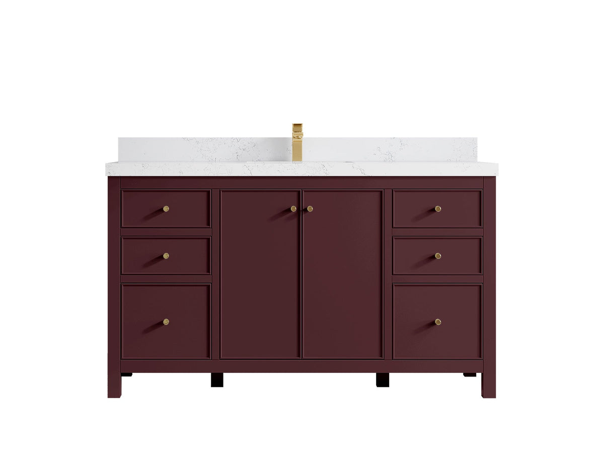 Chicago 60 in. W x 22 in. D Single Sink Bathroom Vanity