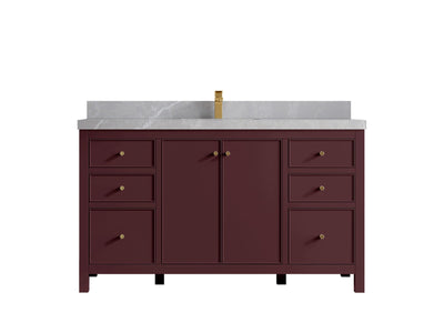 Chicago 60 in. W x 22 in. D Single Sink Bathroom Vanity