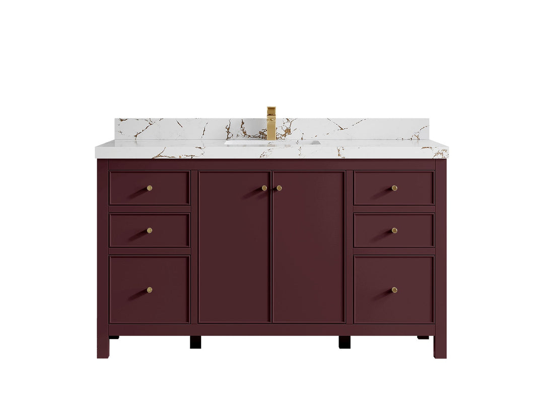 Chicago 60 in. W x 22 in. D Single Sink Bathroom Vanity