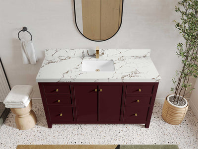 Chicago 60 in. W x 22 in. D Single Sink Bathroom Vanity