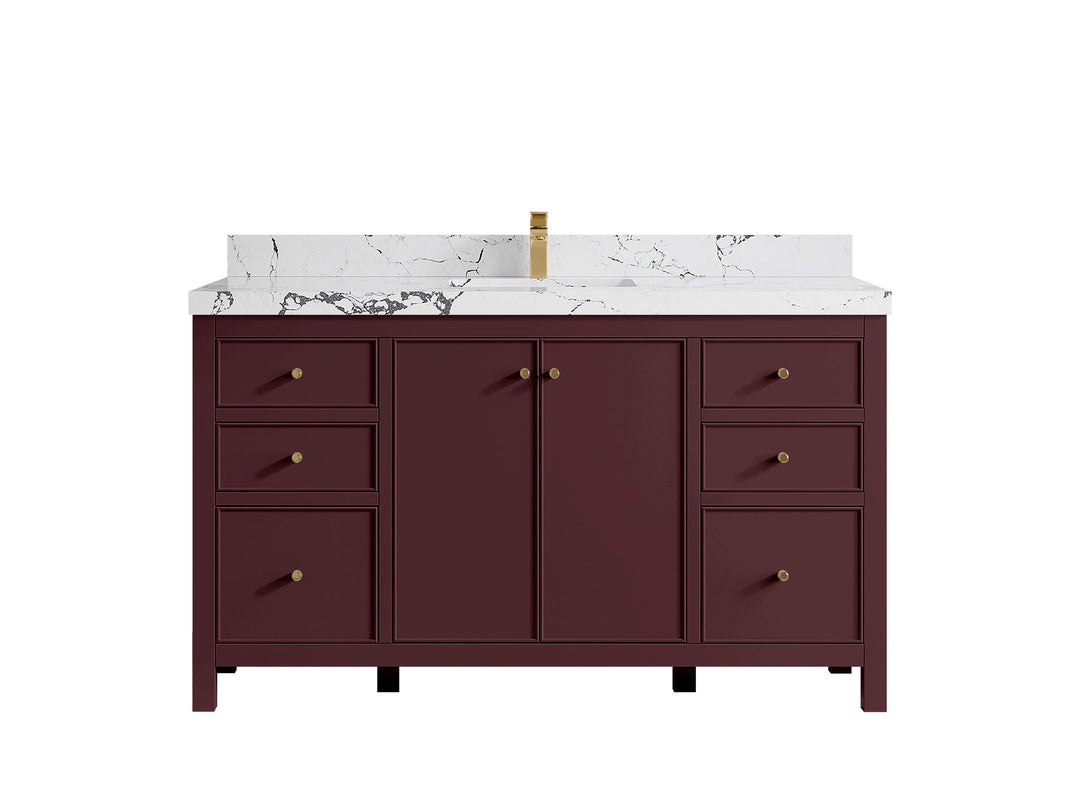 Chicago 60 in. W x 22 in. D Single Sink Bathroom Vanity