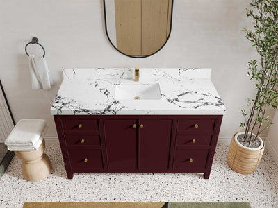 Chicago 60 in. W x 22 in. D Single Sink Bathroom Vanity