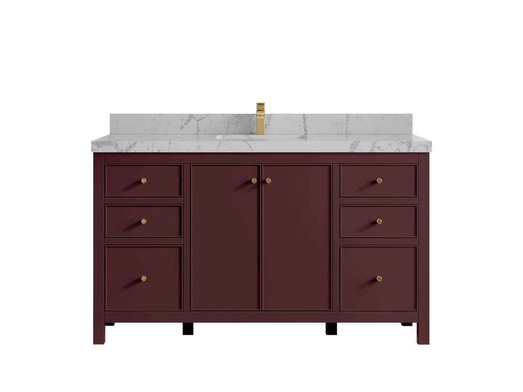 Chicago 60 in. W x 22 in. D Single Sink Bathroom Vanity