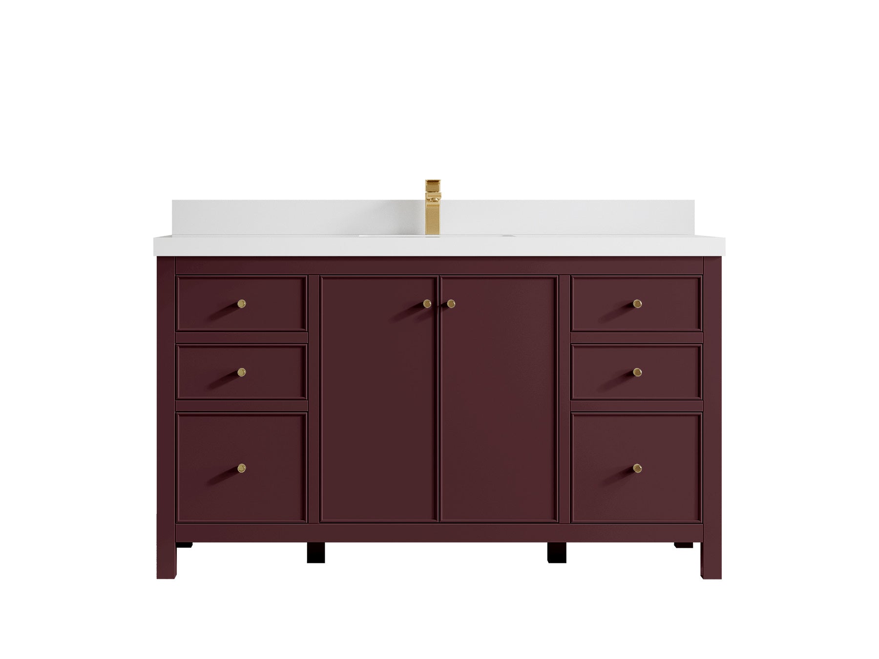 Chicago 60 in. W x 22 in. D Single Sink Bathroom Vanity