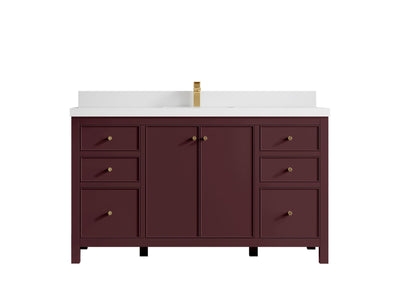 Chicago 60 in. W x 22 in. D Single Sink Bathroom Vanity