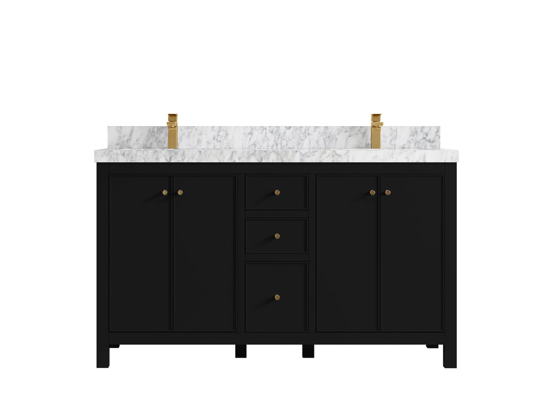 Chicago 60 in. W x 22 in. D Double Sink Bathroom Vanity