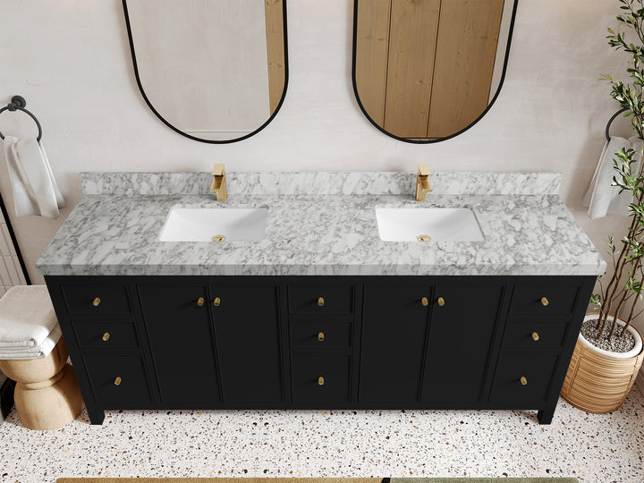 Chicago 84 in. W x 22 in. D Double Sink Bathroom Vanity - photo 10