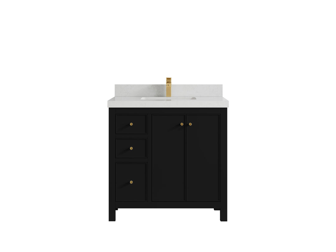 Chicago 36 in. W x 22 in. D Center Sink Bathroom Vanity