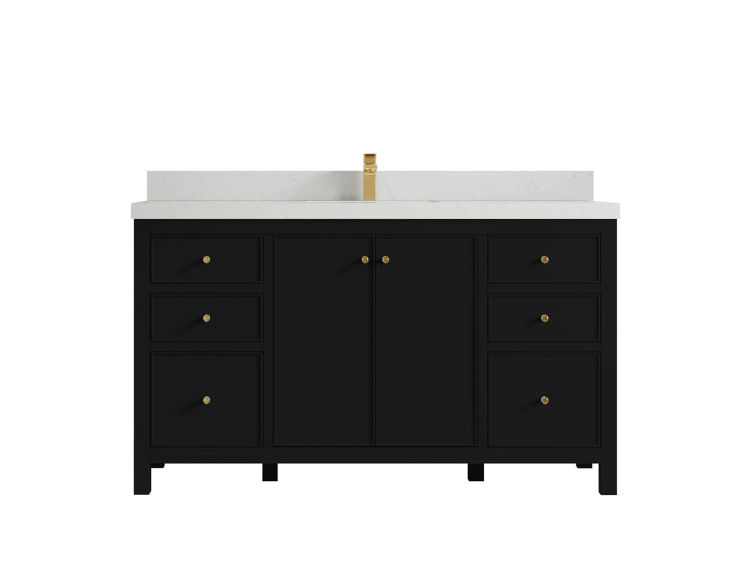 Chicago 60 in. W x 22 in. D Single Sink Bathroom Vanity