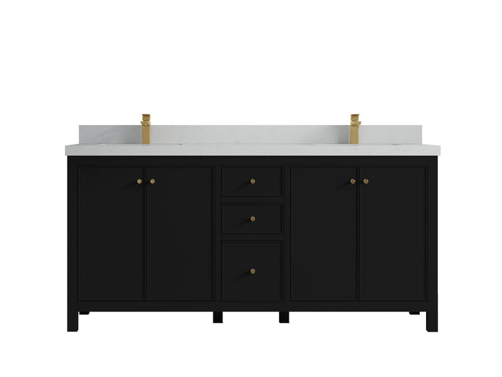 Chicago 72 in. W x 22 in. D Double Sink Bathroom Vanity - photo 13