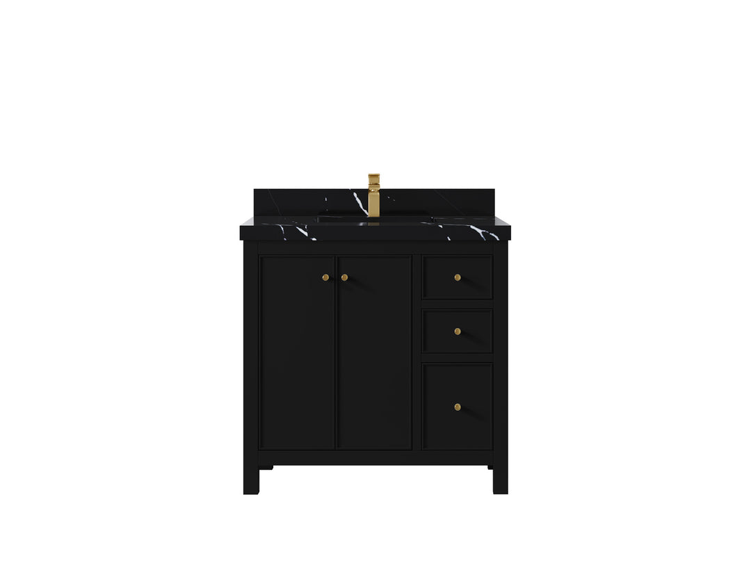 Chicago 36 in. W x 22 in. D Center Sink Bathroom Vanity