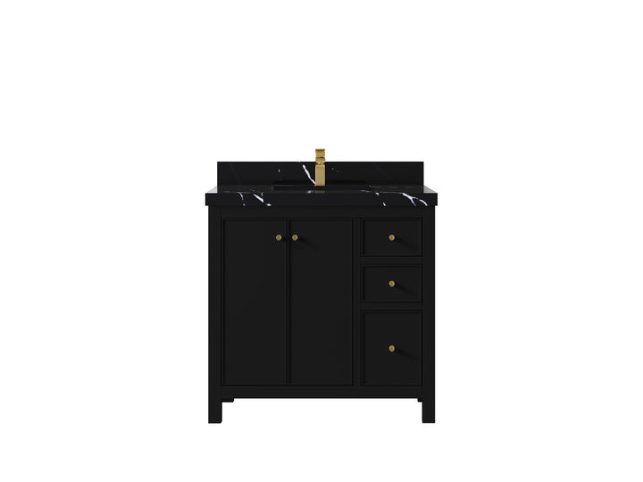 Chicago 36 in. W x 22 in. D Center Sink Bathroom Vanity - photo 9