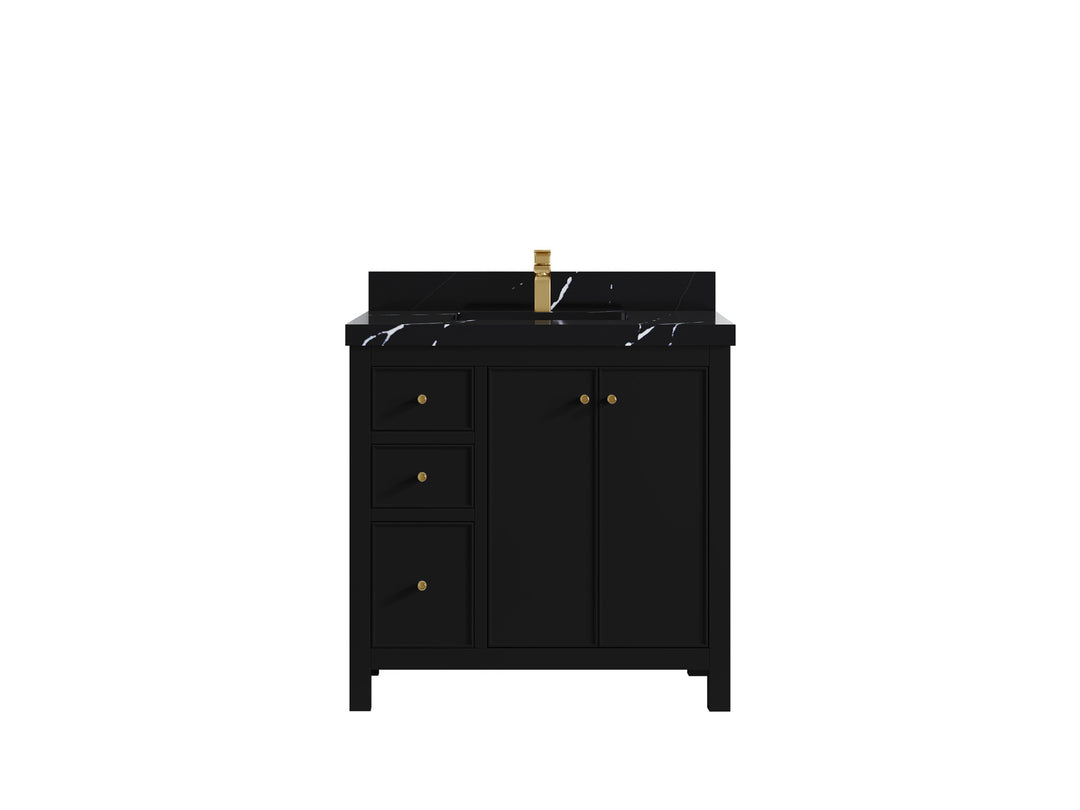 Chicago 36 in. W x 22 in. D Center Sink Bathroom Vanity