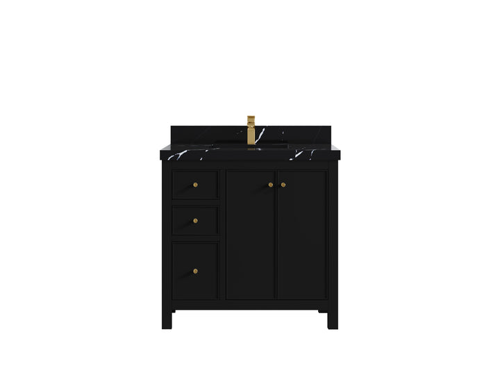 Chicago 36 in. W x 22 in. D Center Sink Bathroom Vanity - photo 9