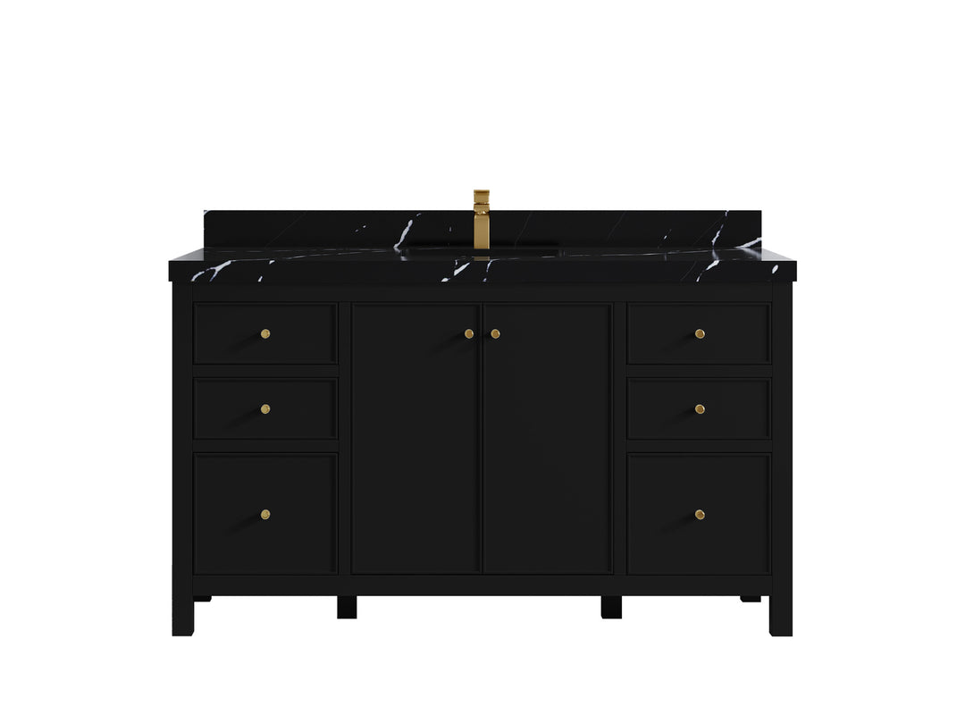 Chicago 60 in. W x 22 in. D Single Sink Bathroom Vanity