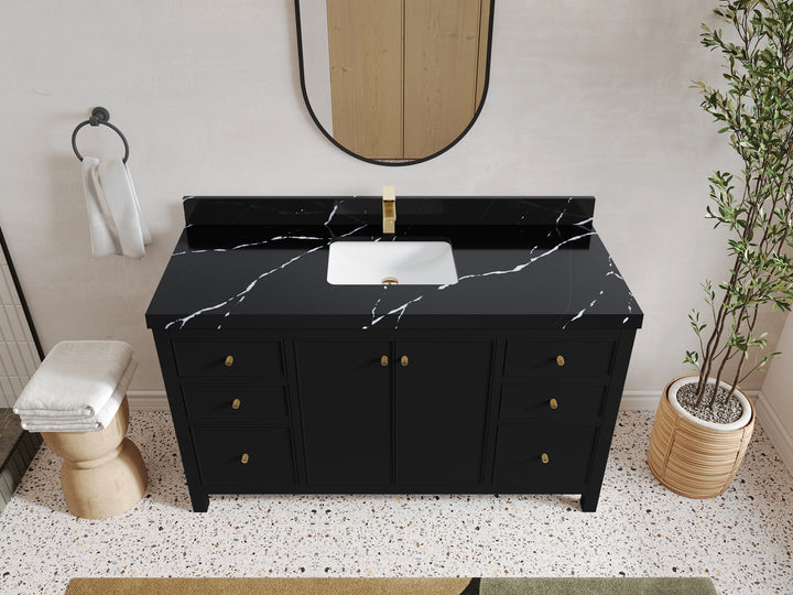 Chicago 60 in. W x 22 in. D Single Sink Bathroom Vanity - photo 8