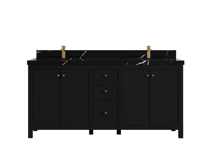 Chicago 72 in. W x 22 in. D Double Sink Bathroom Vanity - photo 9