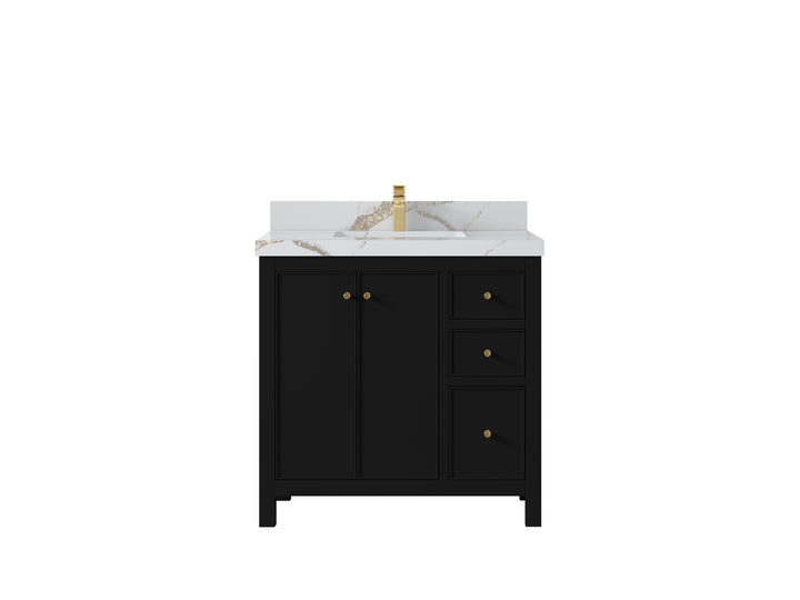 Chicago 36 in. W x 22 in. D Center Sink Bathroom Vanity - photo 15