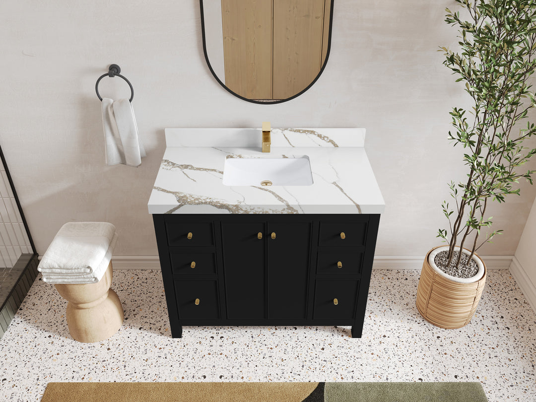 Chicago 42 in. W x 22 in. D Single Sink Bathroom Vanity
