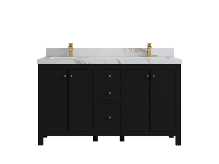 Chicago 60 in. W x 22 in. D Double Sink Bathroom Vanity - photo 15