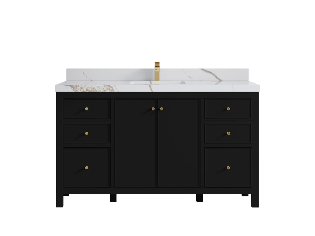 Chicago 60 in. W x 22 in. D Single Sink Bathroom Vanity