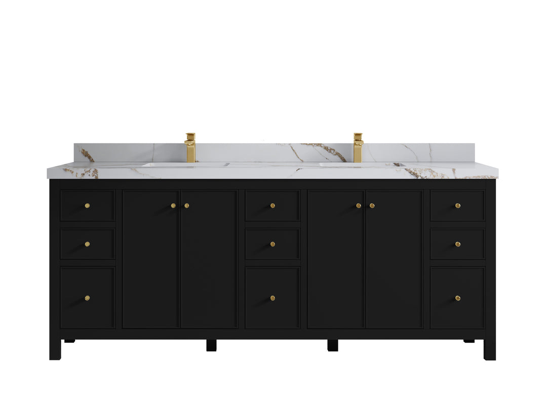 Chicago 84 in. W x 22 in. D Double Sink Bathroom Vanity
