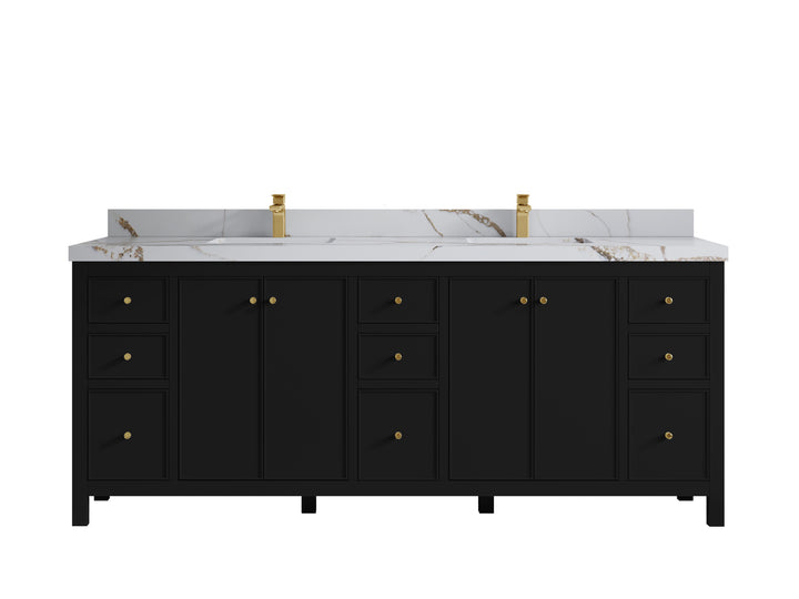 Chicago 84 in. W x 22 in. D Double Sink Bathroom Vanity - photo 15
