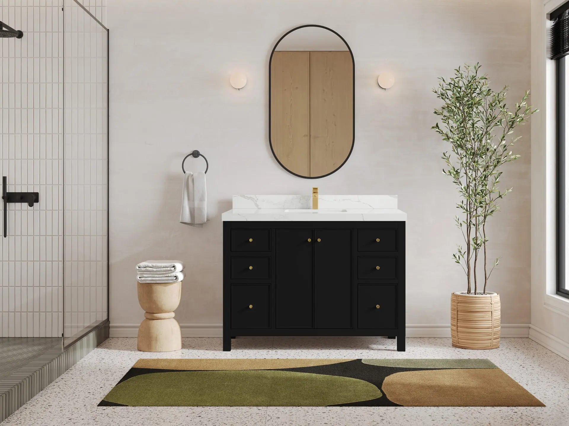 Chicago 48 in. W x 22 in. D Single Sink Bathroom Vanity