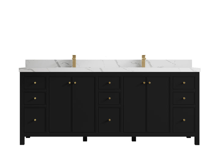 Chicago 84 in. W x 22 in. D Double Sink Bathroom Vanity - photo 17