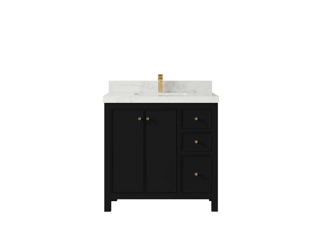 Chicago 36 in. W x 22 in. D Center Sink Bathroom Vanity