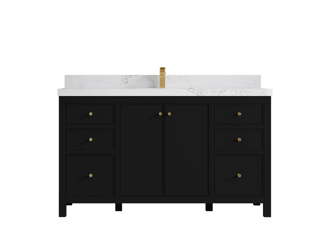 Chicago 60 in. W x 22 in. D Single Sink Bathroom Vanity