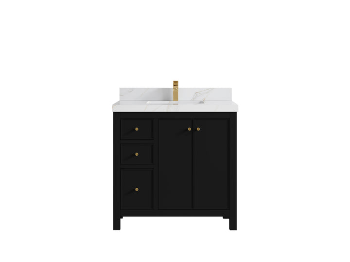 Chicago 36 in. W x 22 in. D Center Sink Bathroom Vanity - photo 21