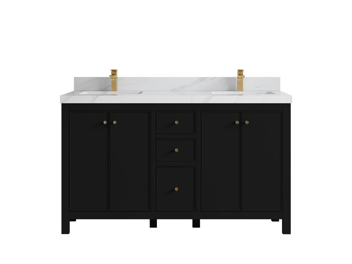 Chicago 60 in. W x 22 in. D Double Sink Bathroom Vanity - photo 21