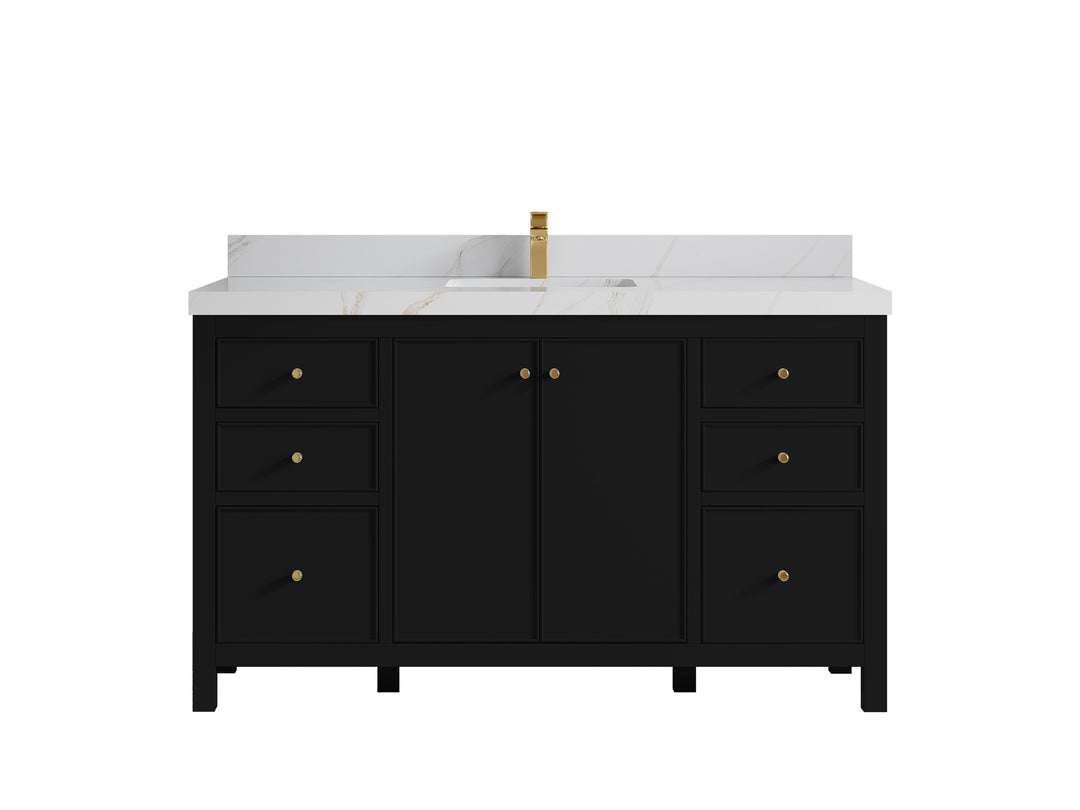 Chicago 60 in. W x 22 in. D Single Sink Bathroom Vanity