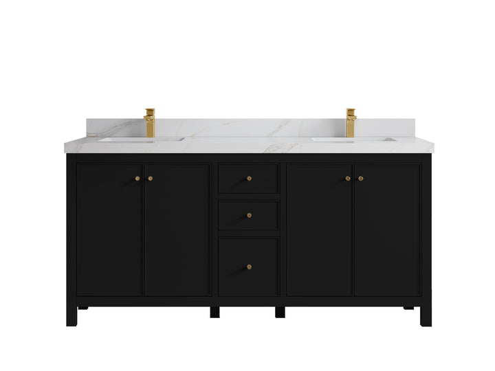 Chicago 72 in. W x 22 in. D Double Sink Bathroom Vanity - photo 21