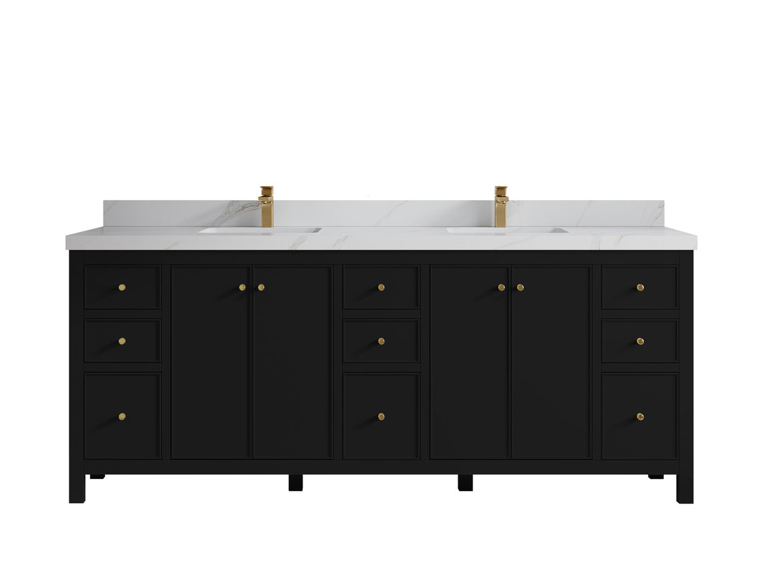 Chicago 84 in. W x 22 in. D Double Sink Bathroom Vanity