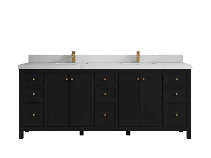 Chicago 84 in. W x 22 in. D Double Sink Bathroom Vanity - photo 19