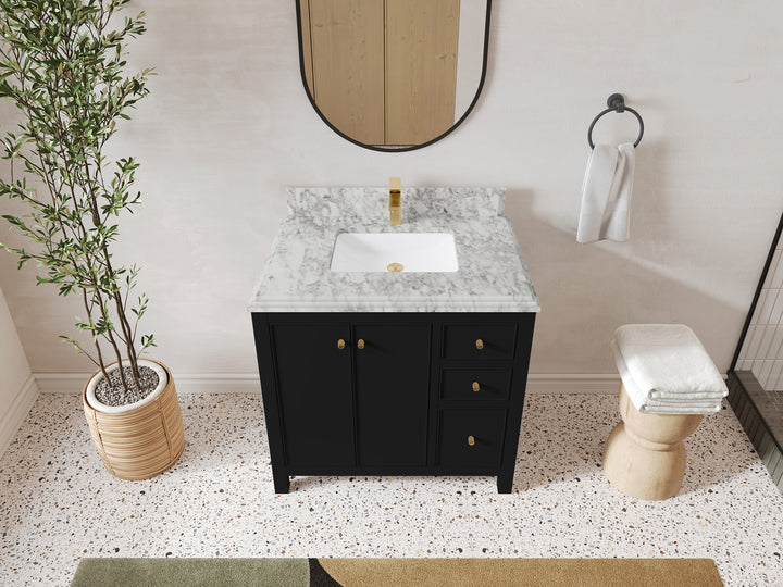 Chicago 36 in. W x 22 in. D Center Sink Bathroom Vanity - photo 22