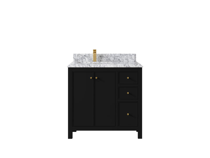 Chicago 36 in. W x 22 in. D Left Offset Sink Bathroom Vanity - photo 23