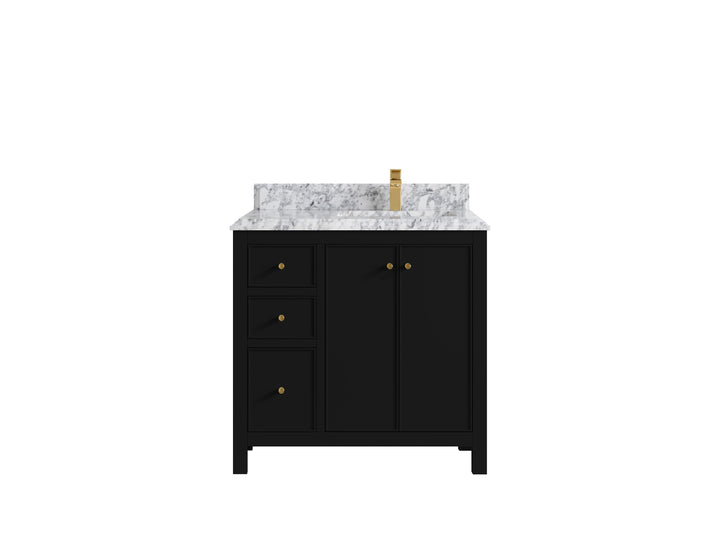Chicago 36 in. W x 22 in. D Right Offset Sink Bathroom Vanity - photo 23