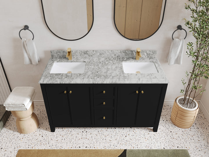 Chicago 60 in. W x 22 in. D Double Sink Bathroom Vanity - photo 22