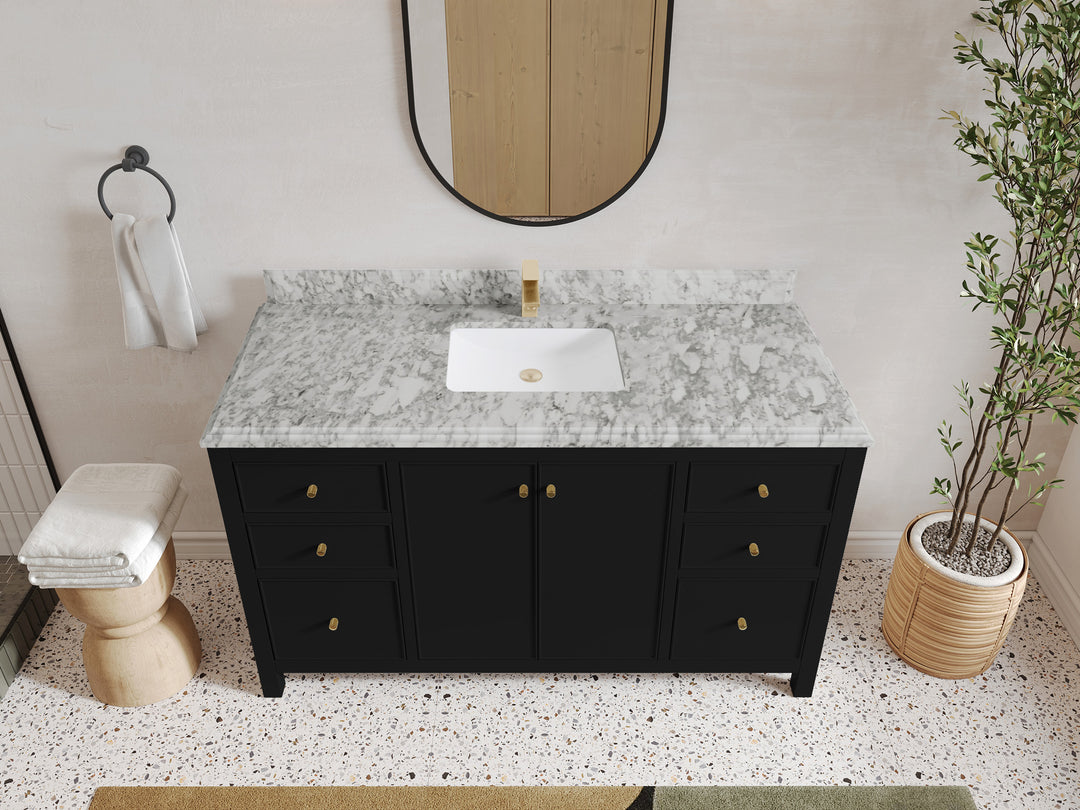 Chicago 60 in. W x 22 in. D Single Sink Bathroom Vanity