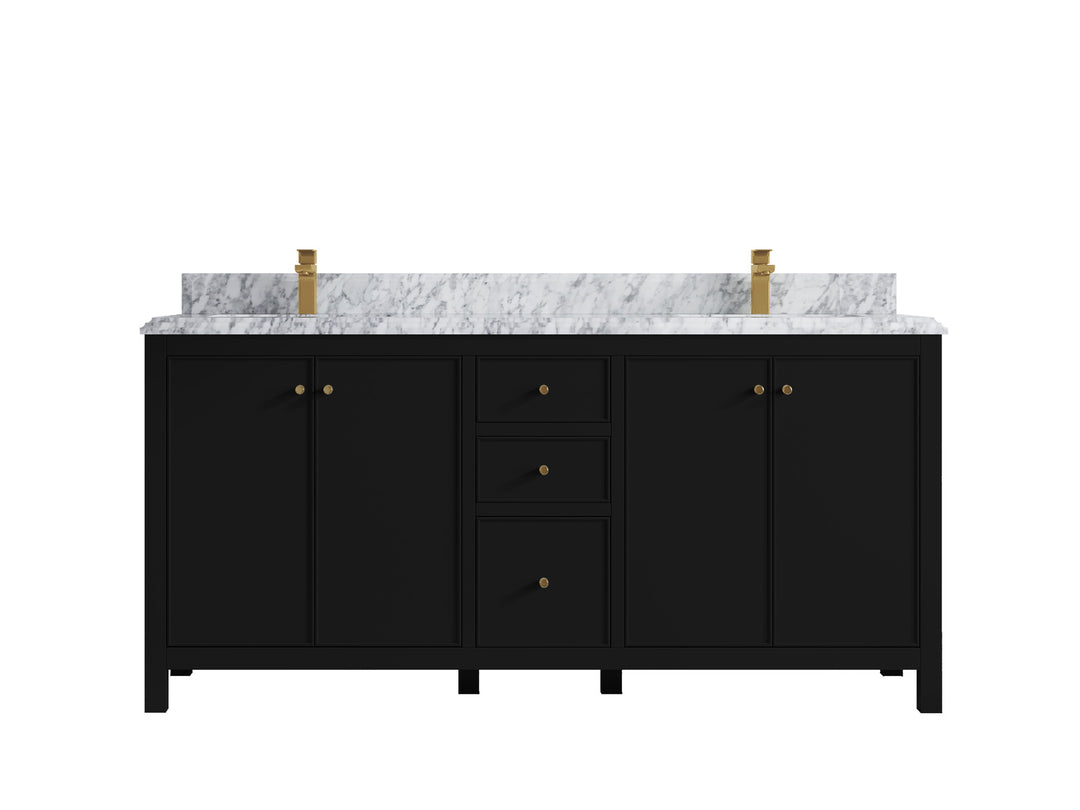 Chicago 72 in. W x 22 in. D Double Sink Bathroom Vanity
